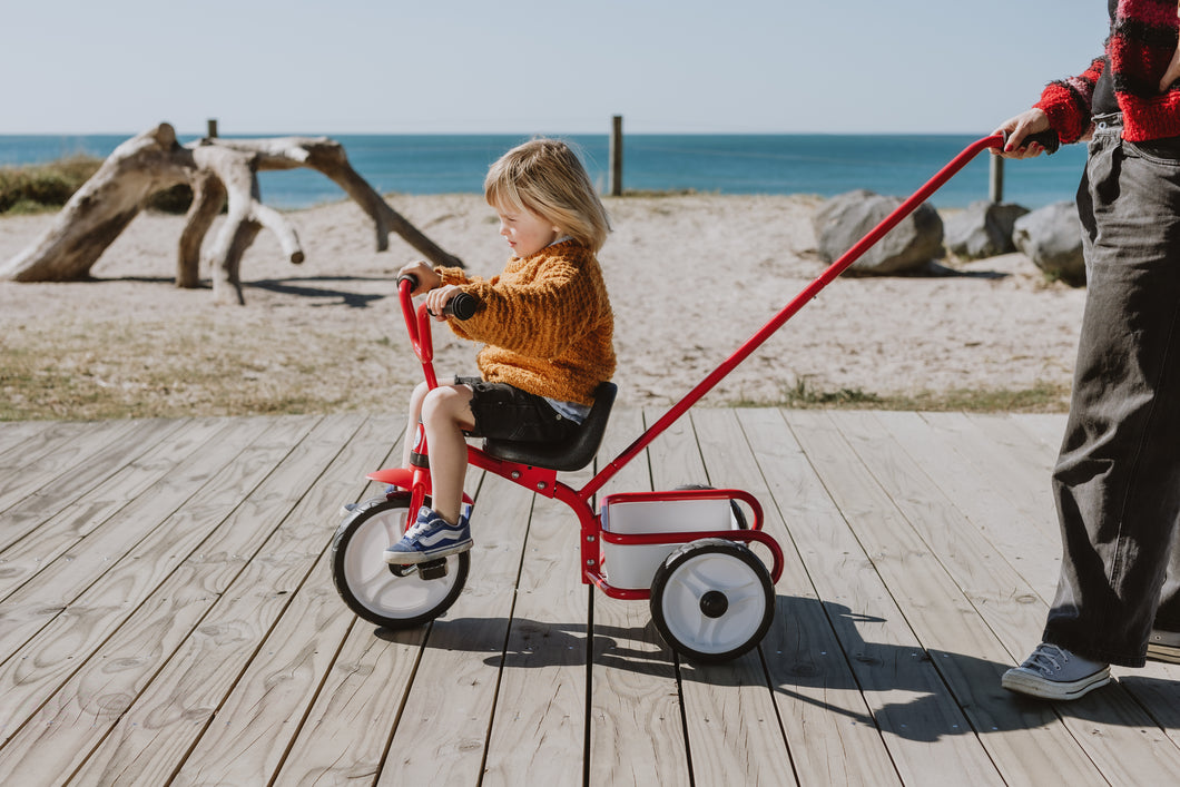 Red Tuff Trike - With Push Bar